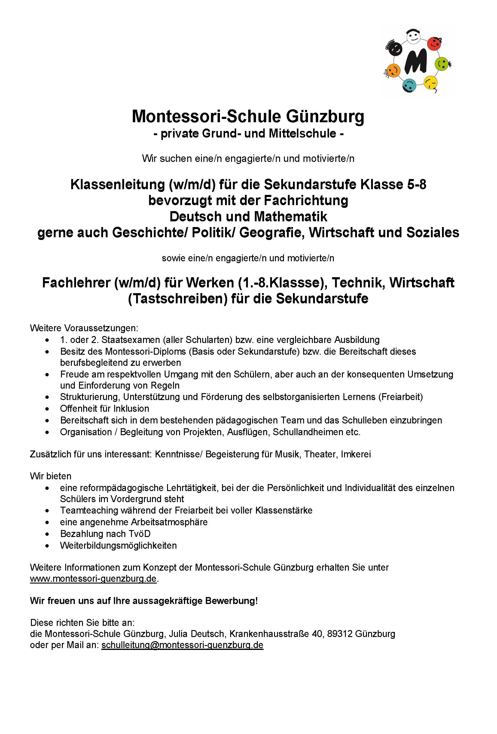 Anzeige Lehrer 5-8