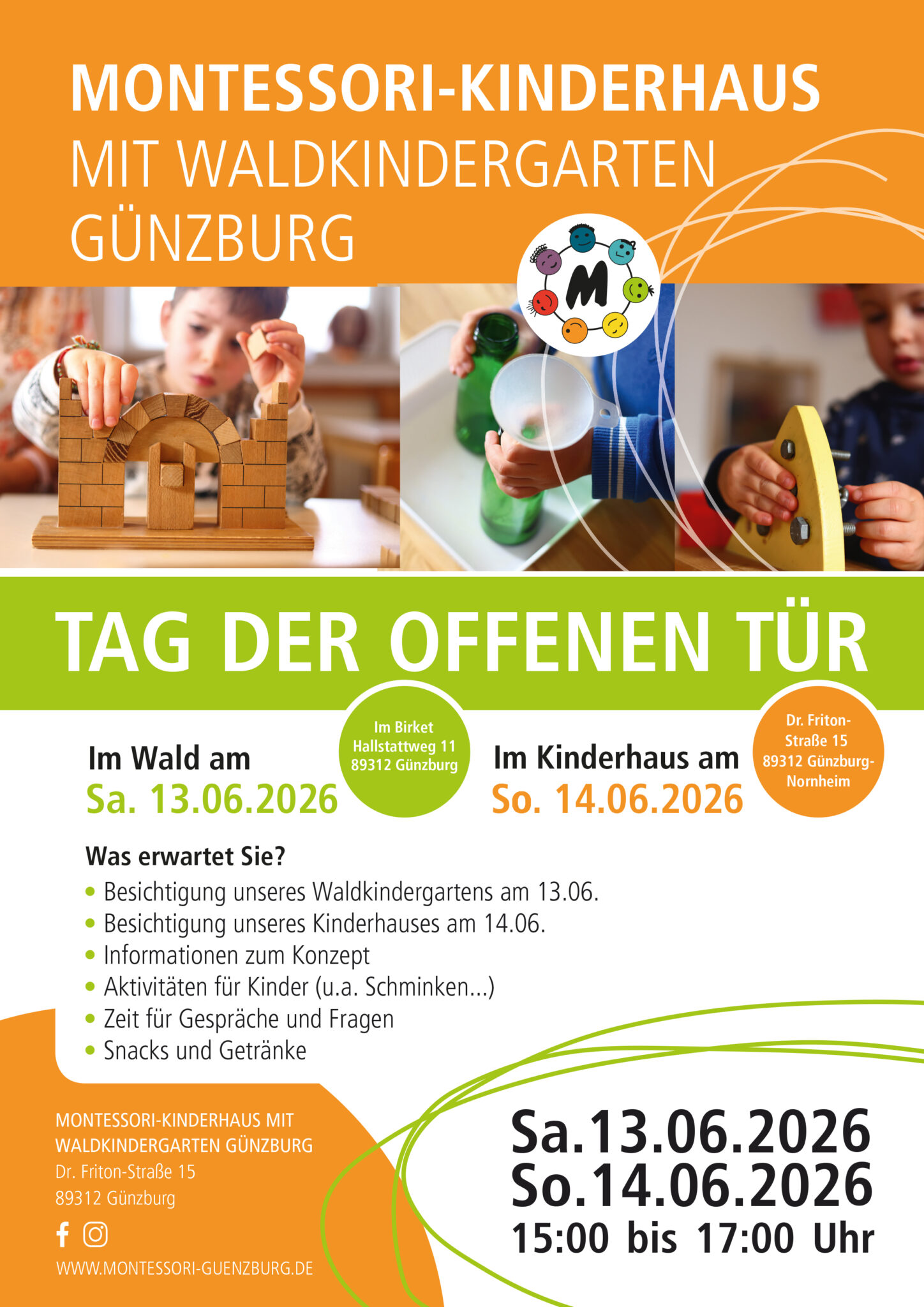 Tag der offenen Tür im Montessori-Kinderhaus mit Waldkindergarten Günzburg